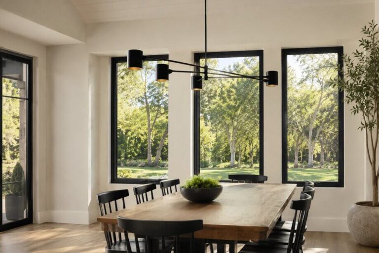 andersen windows in a dining room